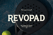 Revopad - Retro Elegant Serif Font, a Serif Font by Flawless And Co (Thumbnail 1 of 10)