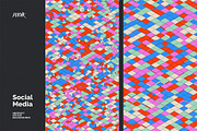Social Media Vector Backgrounds V 02, a Background Graphic by dvtchk (Thumbnail 6 of 10)