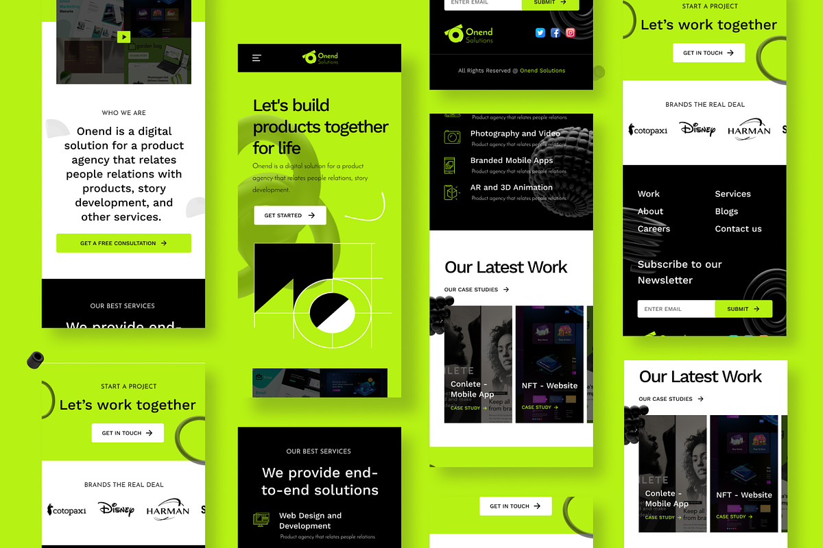 Startup Brand Indentity & Website, an UI Kit Template by Sujun Baidyaa (Photo 3 of 11)