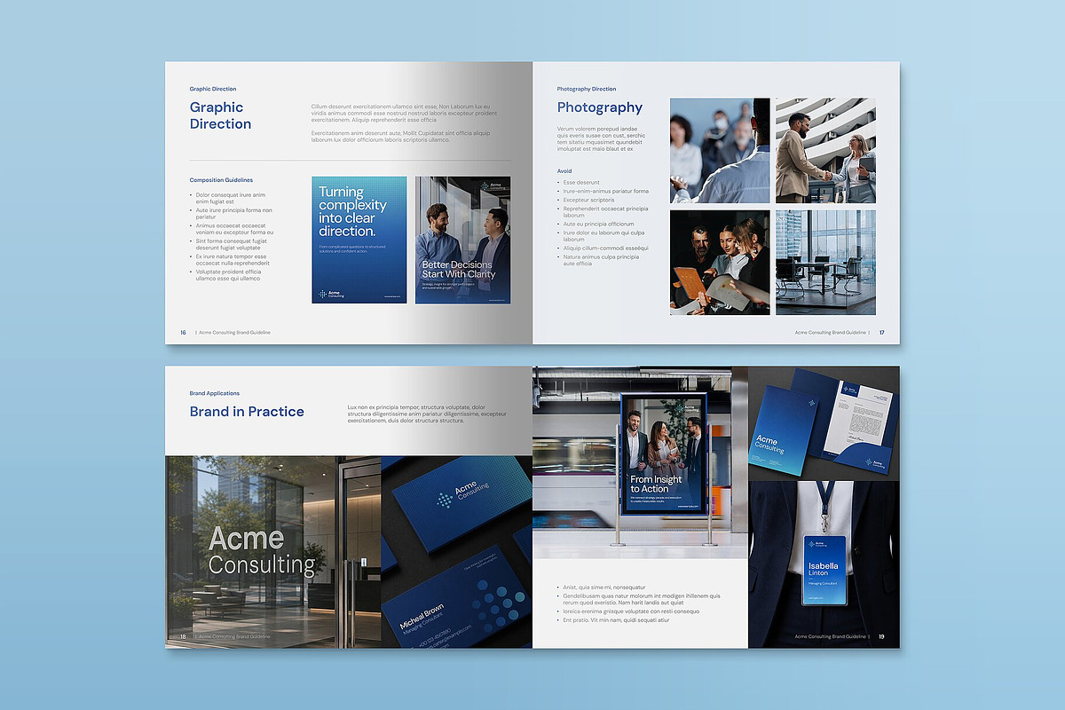 Corporate Brand Guidelines Template, a Brochure Template by BrandPacks (Photo 6 of 7)