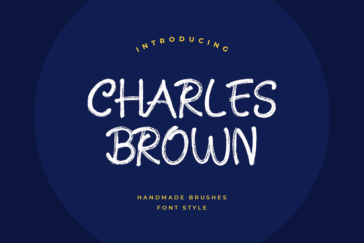Charles Brown Handmade Brush Font