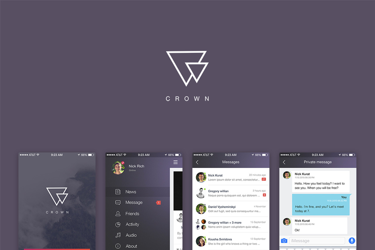 Crown iOS Template, an UI Kit Template by Pixelgrow (Photo 4 of 4)