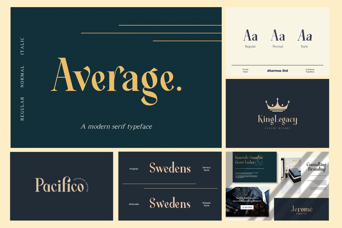 Retro Bundle Collection V2 - 99% OFF, a Serif Font by Dharmas Foundry (Photo 19 of 21)