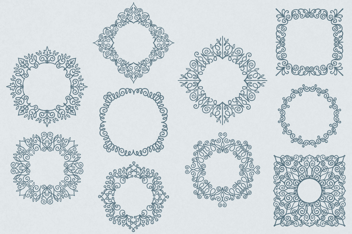 Vintage Bundle- 250 vector elements, an Object Graphic by TatianaCociorva (Photo 10 of 19)
