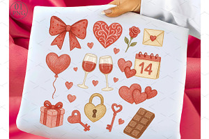 Teacher Valentine Coquette PNG, an Illustration by Libby Wishes