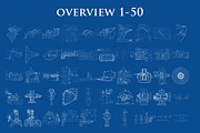100 Blueprint Technology Brushes, a Brush Add-On by xresch (Thumbnail 3 of 13)