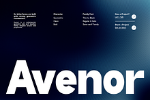 Avenor - Geometric Sans Serif Font