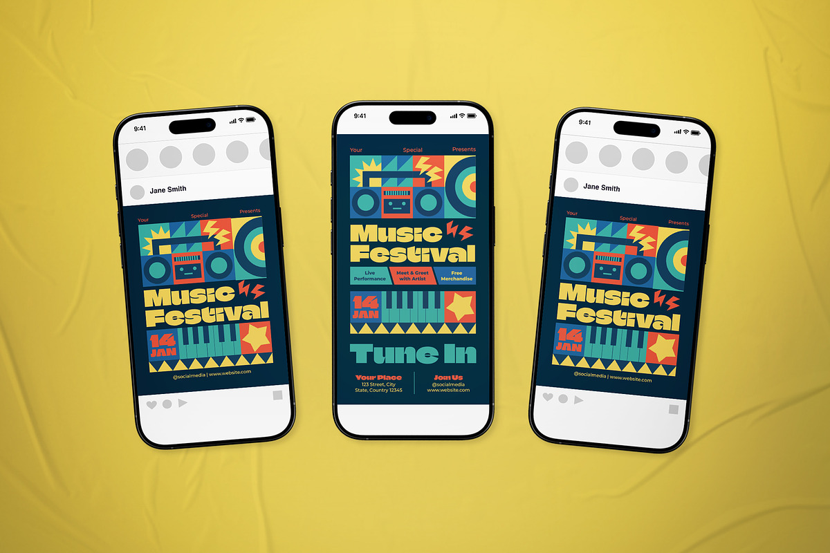 Music Festival Event Flyer Set, a Flyer Template by The Good Store (Photo 2 of 2)