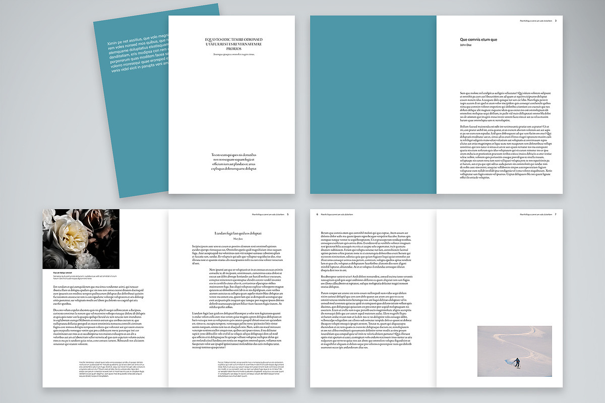 Calm Nature Magazine Template