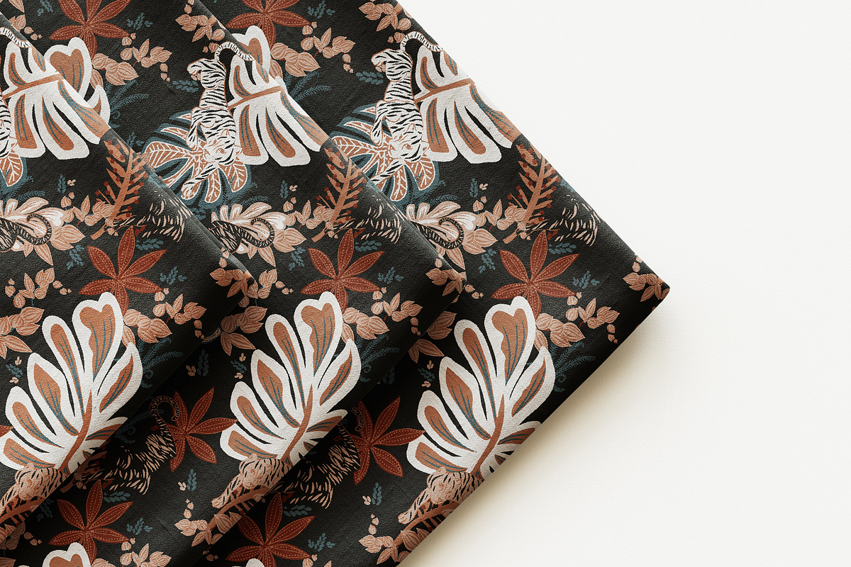 Wildlife & Jungle Seamless Pattern, a Pattern Graphic by StudioGlouna (Photo 2 of 9)