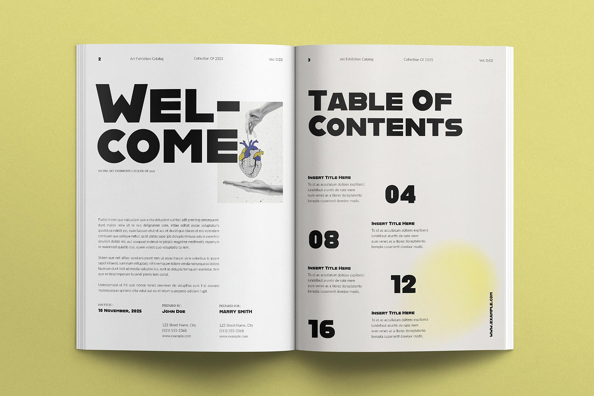 Art Exhibition Catalog Layout Design, a Brochure Template by MassiveCreator (Photo 2 of 4)