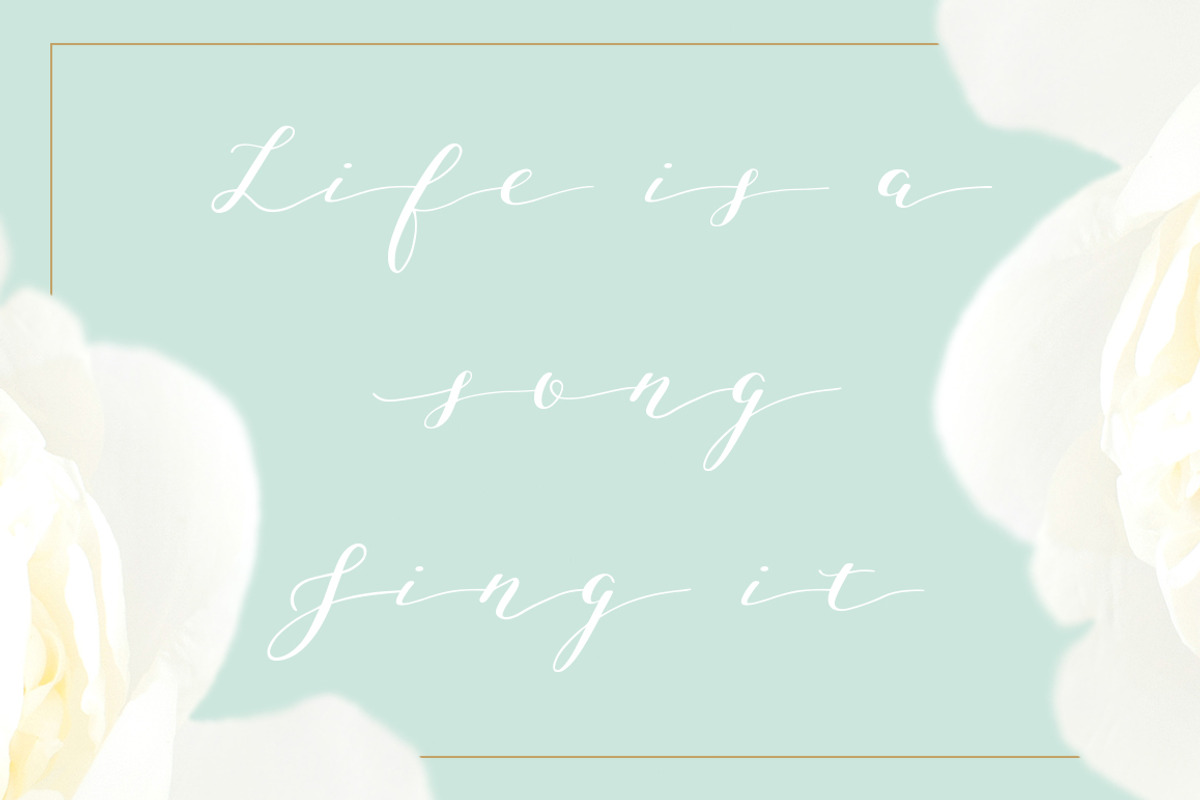 Joleni Modern Calligraphy font preview 6