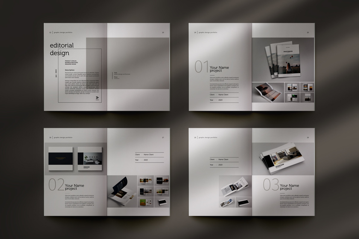 Graphic Design Portfolio, a Brochure Template by adekfotografia (Photo 6 of 15)