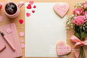Valentine Aesthetic Desk Scene 400, a Packaging Mockup by KennedyStudio (Thumbnail 6 of 11)