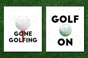 Golf engraved sketches and posters, a Decorative Illustration by Akimo Mia (Thumbnail 7 of 7)