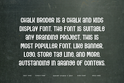 Chalk Broder Font, a Sans Serif Font by Iqsiart Studio (Thumbnail 4 of 6)