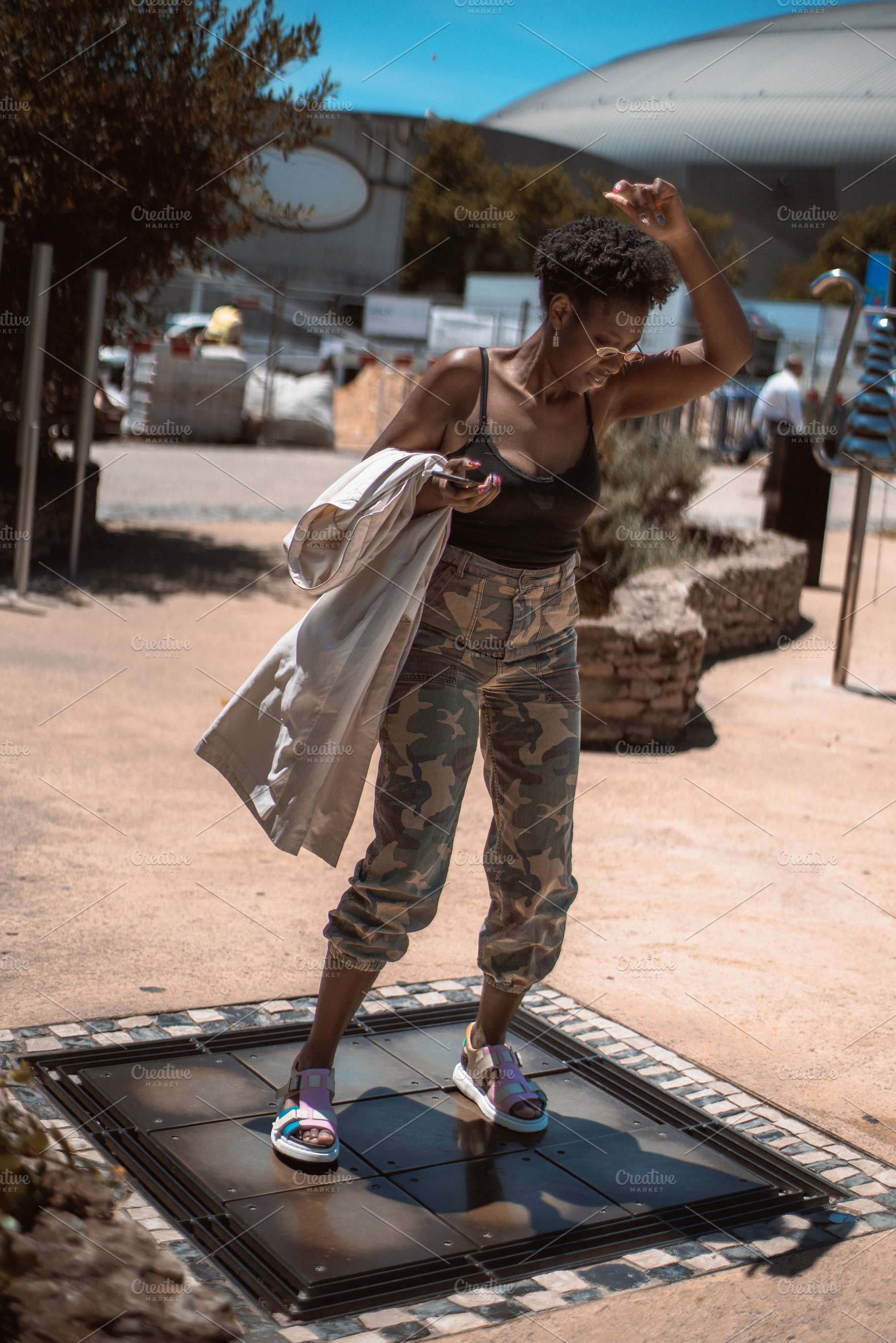 Dancing on Interactive Sound Pad, a Person Photo by SkyNext
