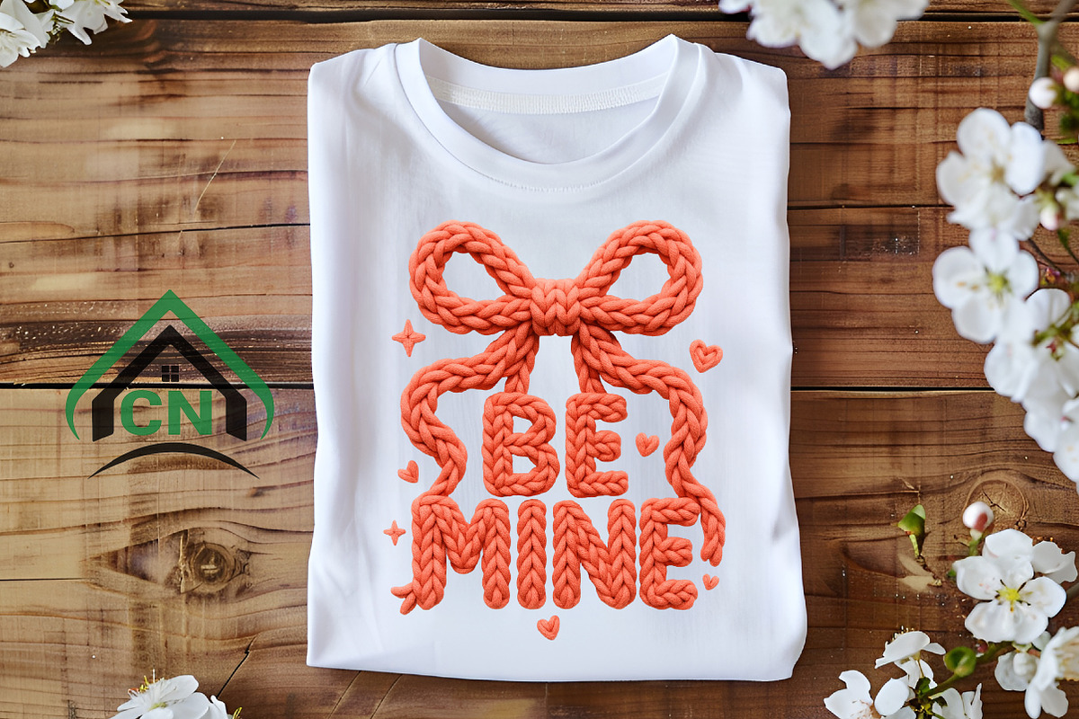 Yarn Be Mine Coquette Bow Valentine, an Illustration by Craft Nest (Photo 4 of 7)