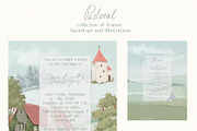 Cottagecore PNG Frames Illustrations, a Decorative Illustration by whiteheartdesign (Thumbnail 3 of 19)