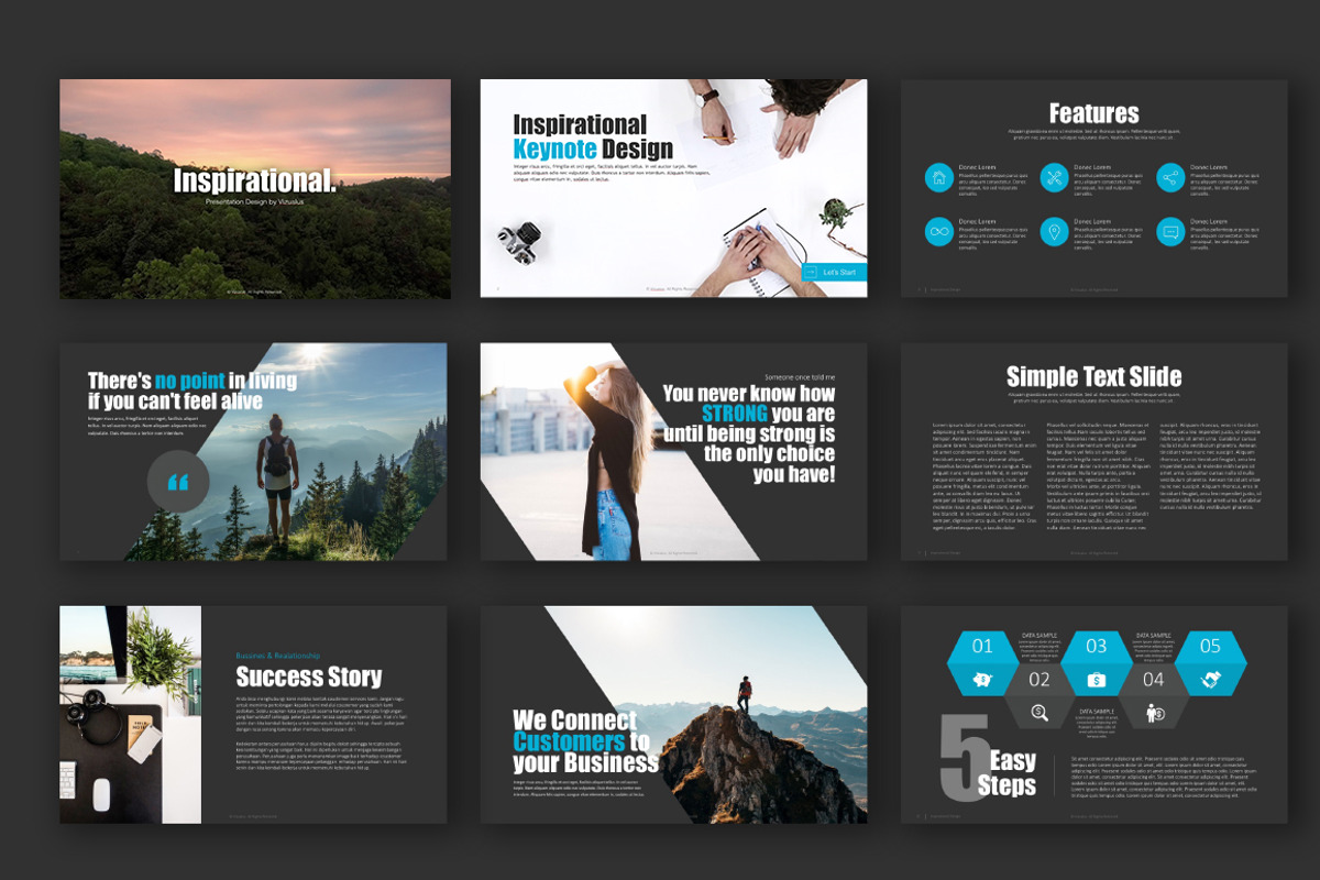 Inspirational Keynote Template +Gift, a Presentation Template by Vizualus (Photo 3 of 8)