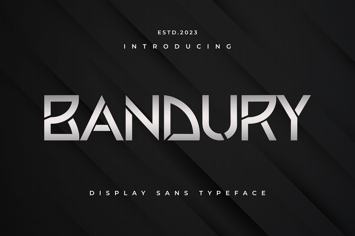 BANDURY - Display Sans Typeface, a Serif Font by ENATIVE (Photo 1 of 8)