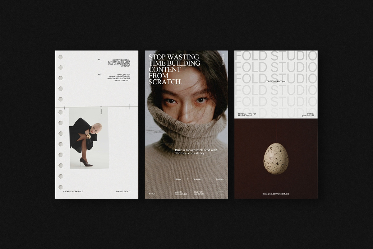 FOLD | Instagram Template (II), a Social Media Template by Pixel Grid (Photo 6 of 10)
