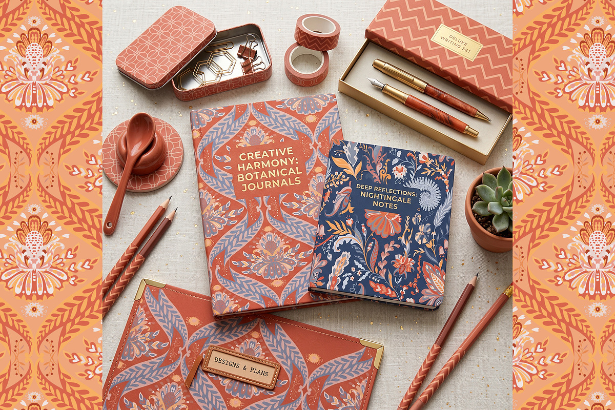 Boho Damask & Geometric Patterns, a Pattern Graphic by Sonulkaster (Photo 8 of 10)