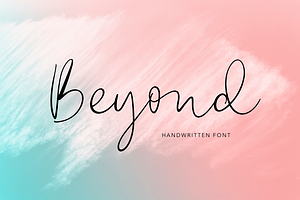 Beyond, a Script Font by Larin Type Co.