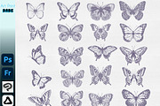 Photoshop Butterfly Stamp ClipStudio, a Brush Add-On by ArtPrintBabe (Thumbnail 6 of 6)