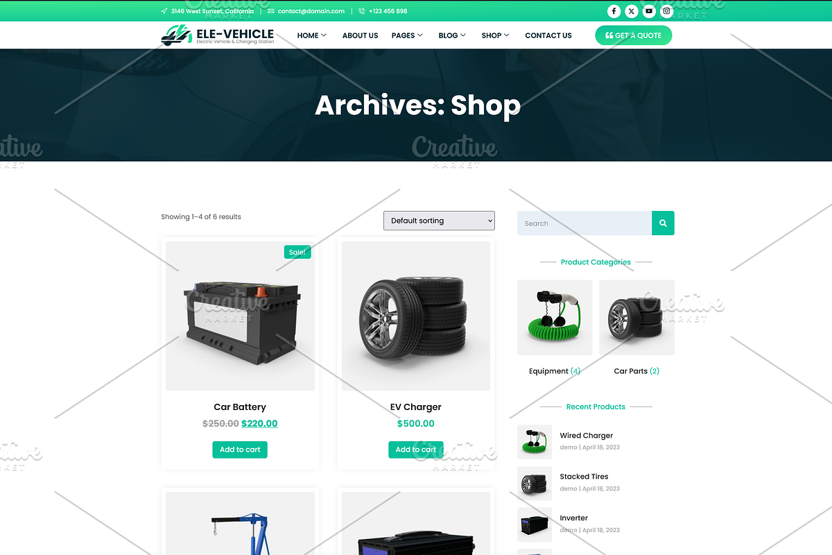 Electric Vehicle & Charging Station, a WordPress Template by HasnainDEV (Photo 6 of 7)
