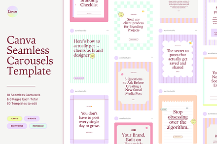 Canva Seamless Carousel Template