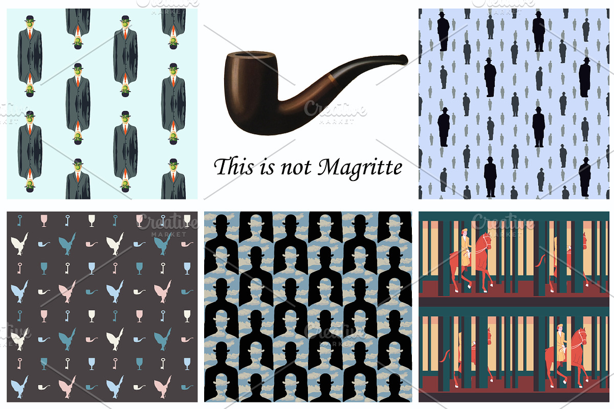 Patterns after Rene Magritte, a Pattern Graphic by Asyndrom (Photo 1 of 2)