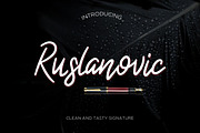 Ruslanovic, a Script Font by Kang1993 (Thumbnail 1 of 6)