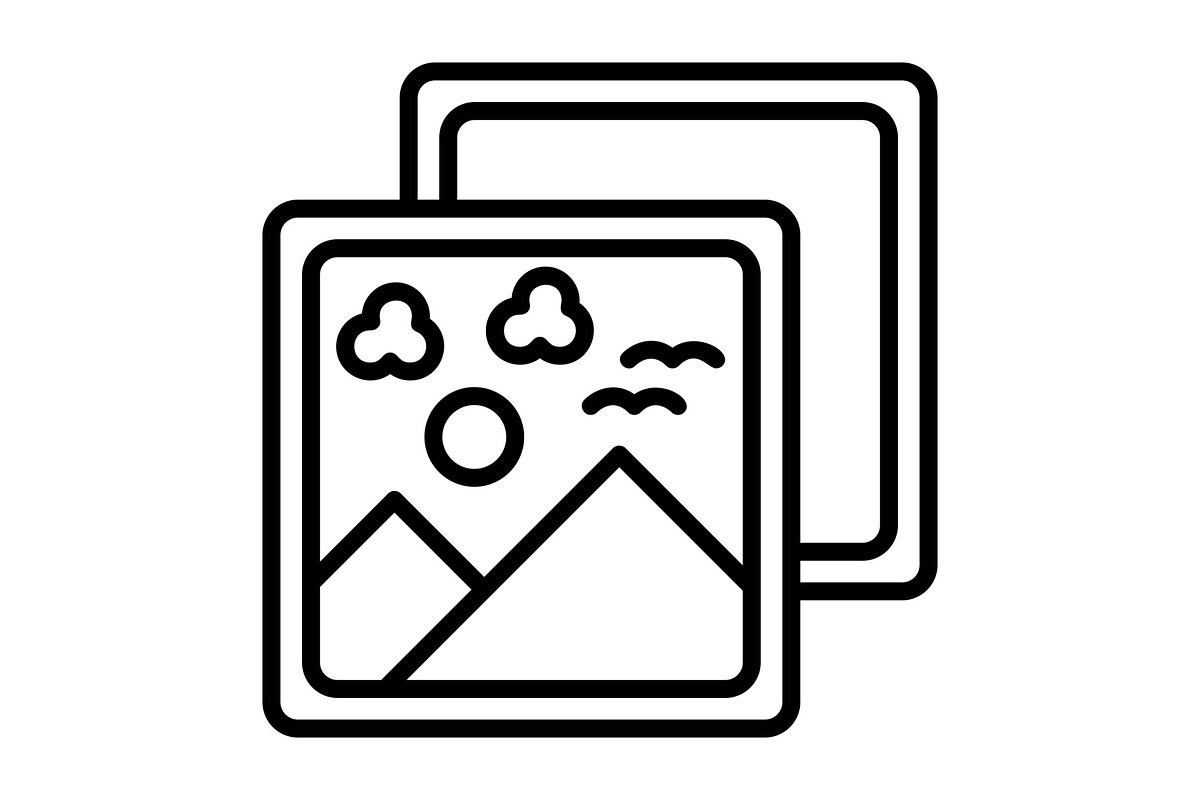 Photos Line Icon, an Icon by Pexelpy