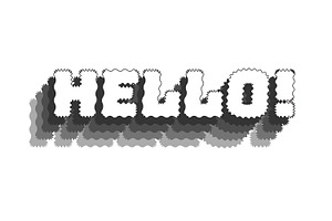 Hello Text Effect Template