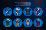 Soccer & Football Uniform Design, a Sport Illustration by samsulpassive (Thumbnail 2 of 4)