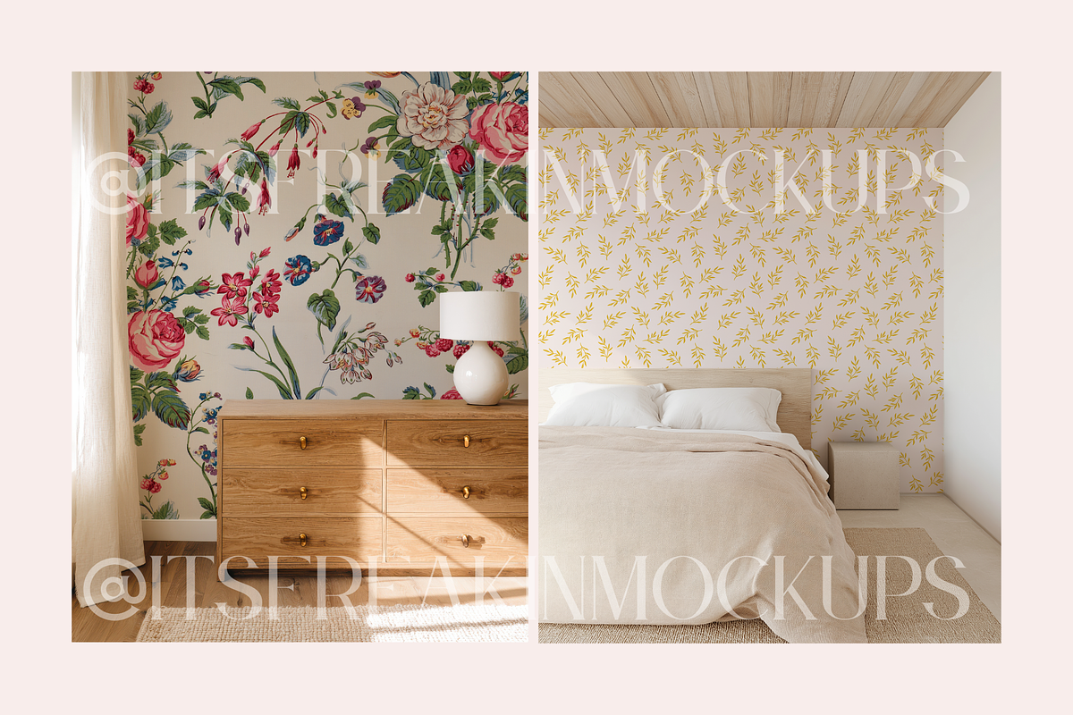25 Wallpaper Mockup Bundle, a Household Mockup by ItsFreakinMockups (Photo 7 of 10)
