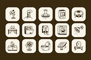 Animated House Doodle Icon Set, an Outline Icon by Vectors Market (Thumbnail 3 of 5)