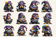 Winter Christmas Gnome Clipart, an Illustration by DreamCafeArt (Thumbnail 3 of 6)