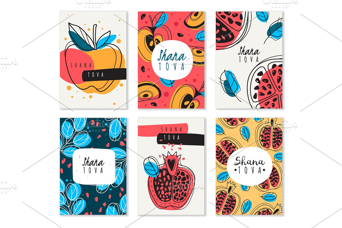 Shana tova. Blessing happy and sweet, an Object Graphic by YummyBuum