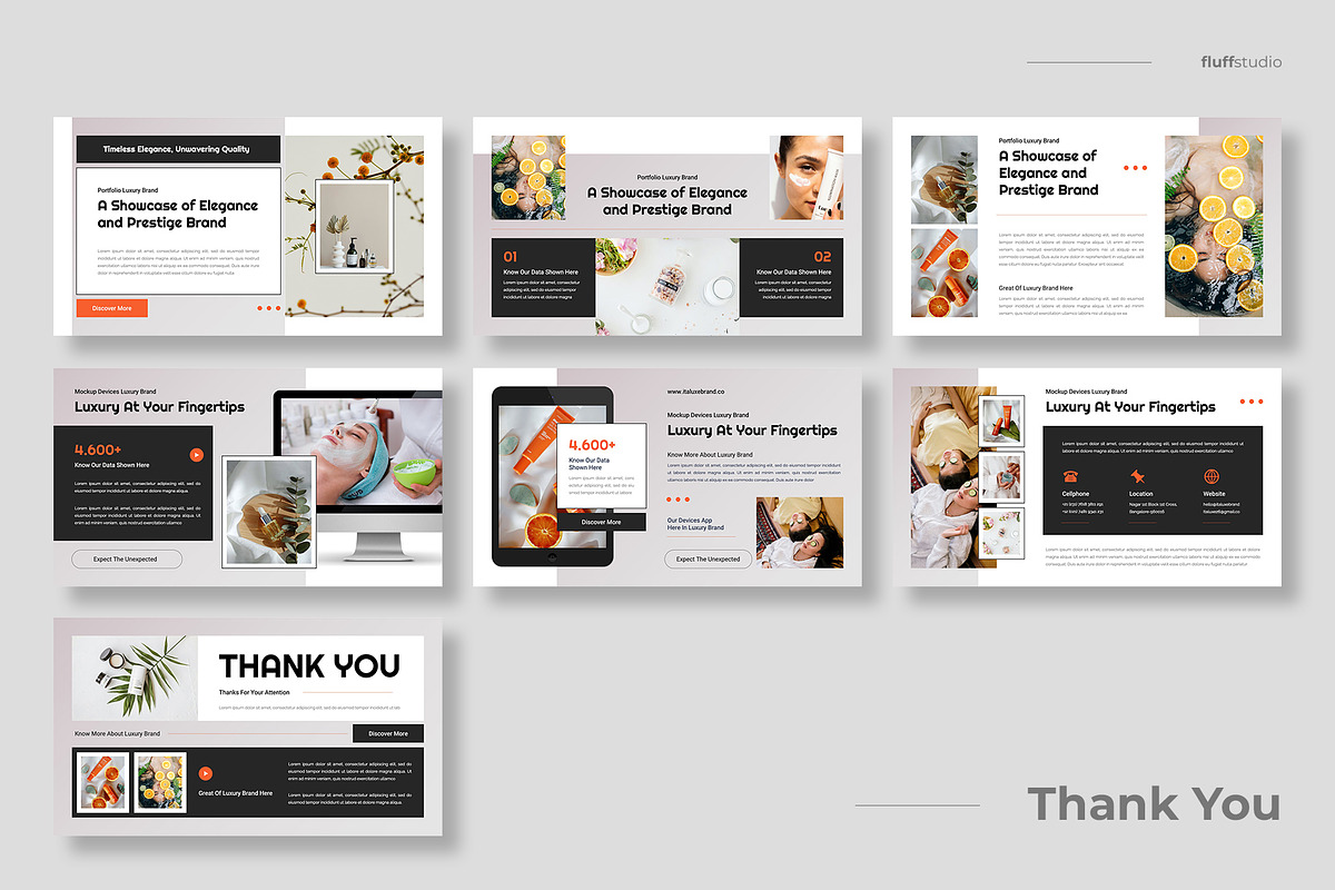 Luxury Brand Google Slides Template preview 4
