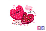 Valentine’s Chocolate Box, an Object Illustration by MISS CHATZ (Thumbnail 2 of 3)