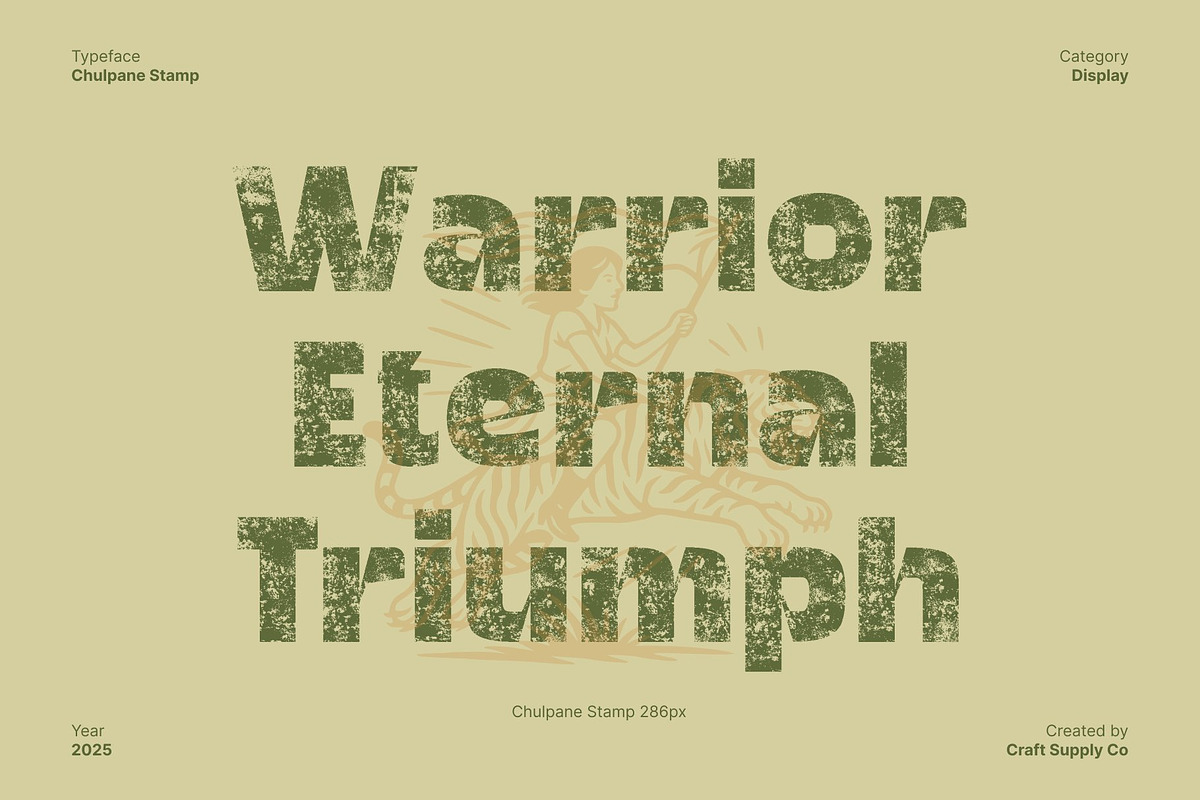 Chulpane Stamp, a Sans Serif Font by Craft Supply Co. (Photo 3 of 8)
