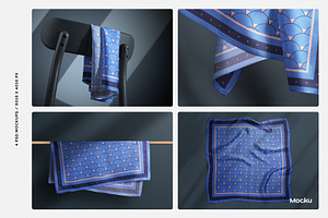 Silk Scarf Mockup, a Hat Mockup by Mocku