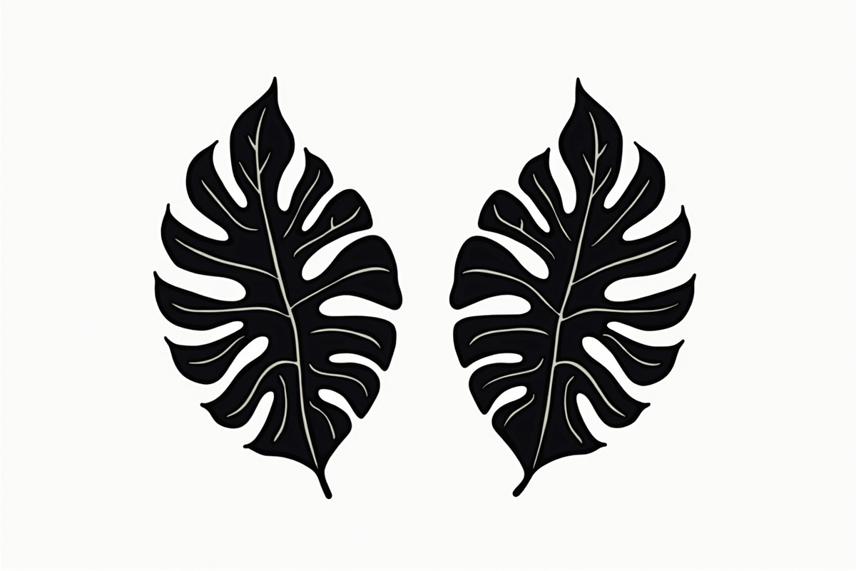 Leaf Earring Silhouette Bundle, an Object Graphic by abu67222 (Photo 6 of 16)