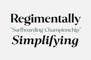 Blacklist Serif Font Family