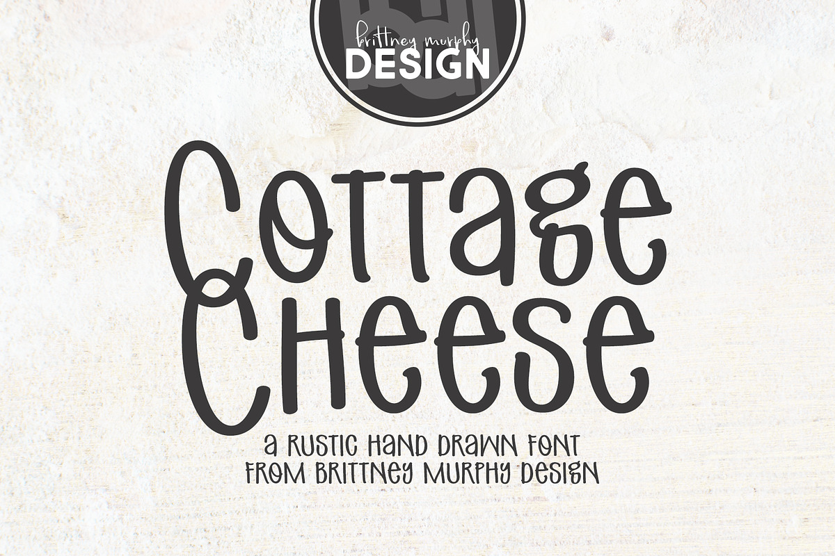 Cottage Cheese | Handwritten Sans, a Sans Serif Font by Brittney Murphy Design (Photo 1 of 2)
