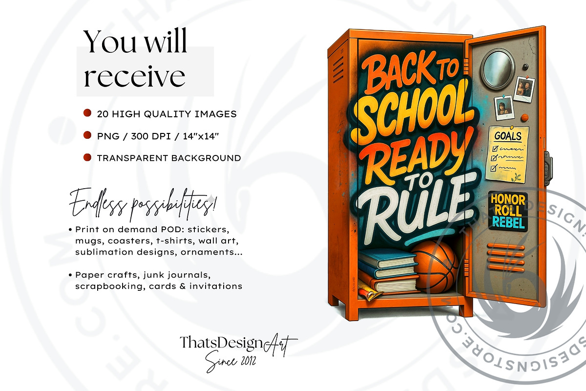 Back To school quotes Clipart Set, an Education Illustration by ThatsDesignArt (Photo 2 of 10)