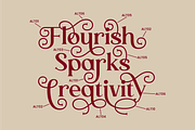 Floura Bright, a Serif Font by ahweproject (Thumbnail 6 of 10)