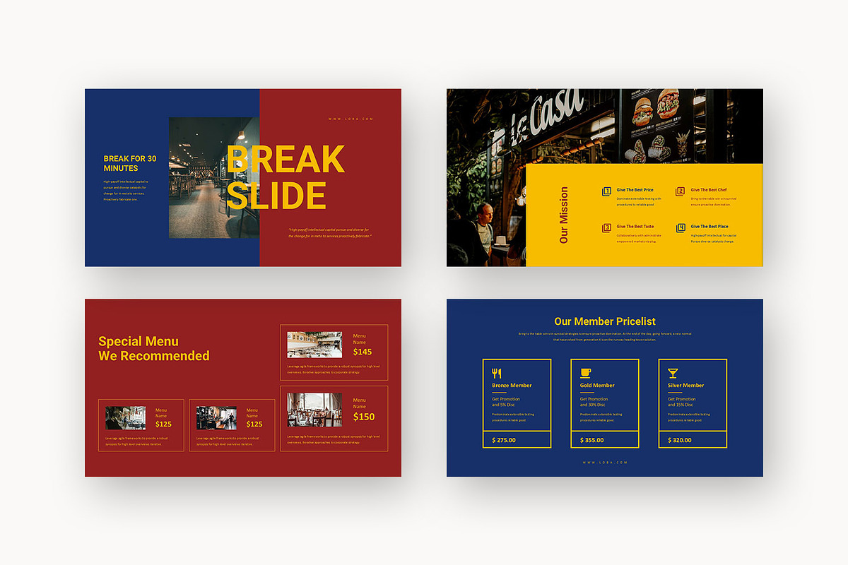 Loba : Food Service Google Slides, a Presentation Template by Punkl Camp (Photo 11 of 15)